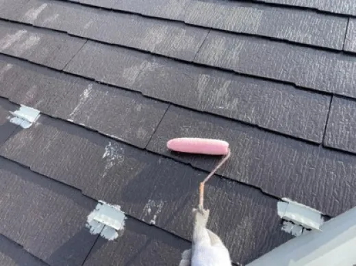 屋根塗装 - 下塗り2回目